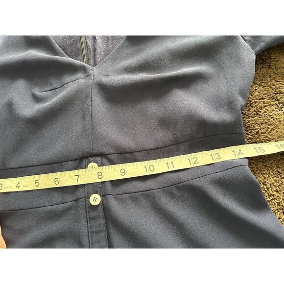 Hutch Dress Navy Blue Willow Button Front Fit Flare Mini Size S - Picture 6 of 9